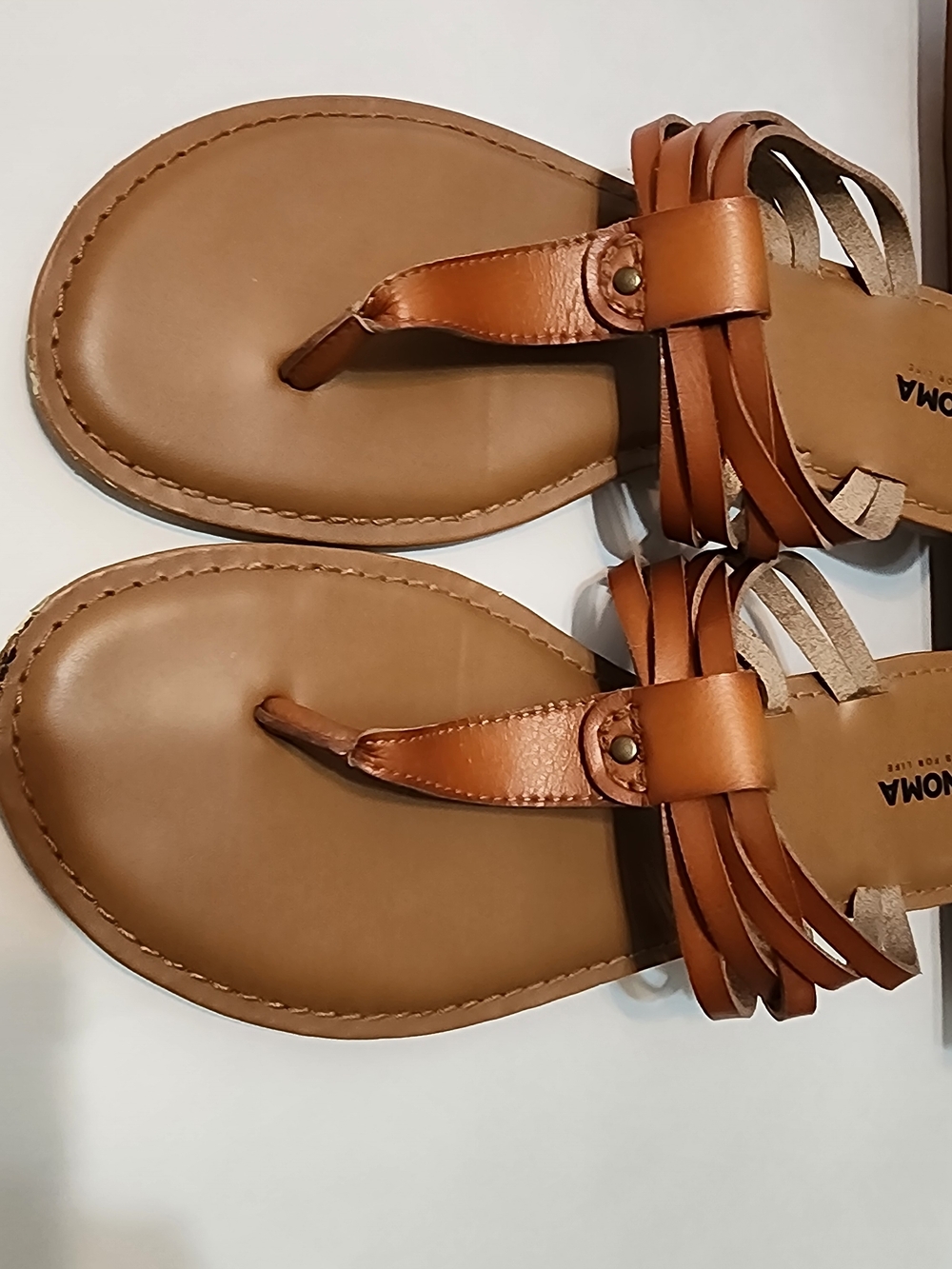 Braided Thong Sandals in Tan – Women’s Casual Summer Footwear